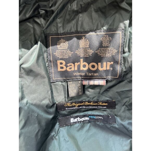 Barbour Linton Quilt Jacket Down Alternative US 4 UK 8 Emerald - Picture 6 of 8